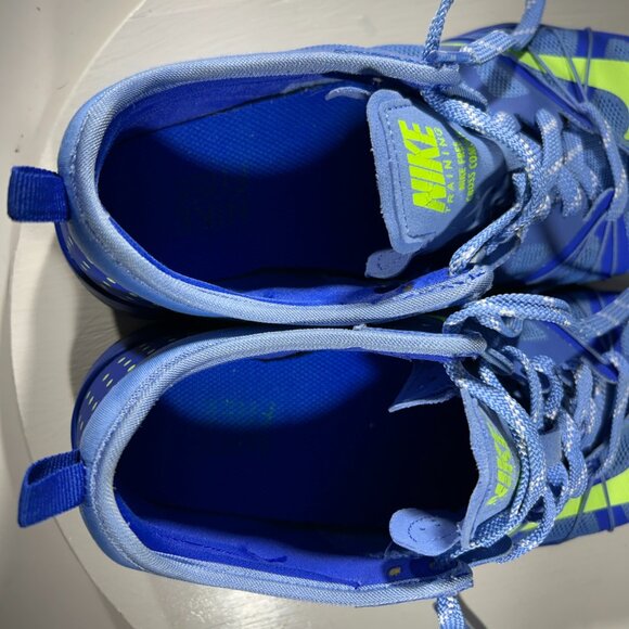 Nike Free Cross Complete Womens Running Shoes Sneakers Size 7 Blue Volt Walking - Picture 10 of 13